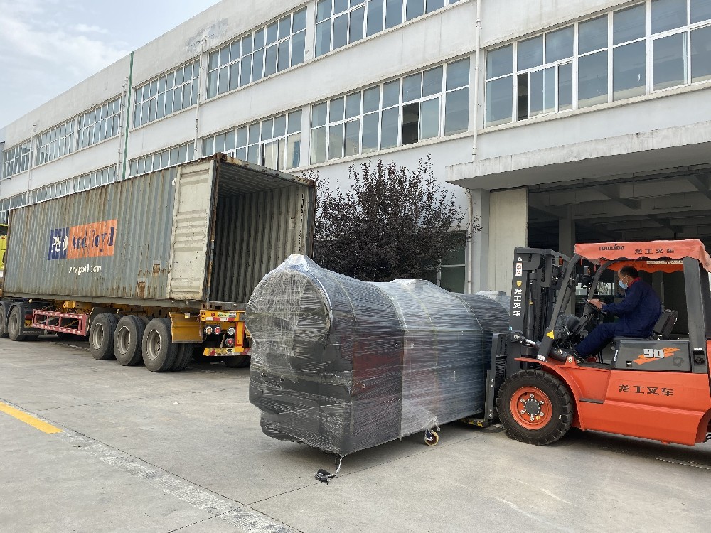 DCCL7-60 continue roasting machine deliver to Sudan